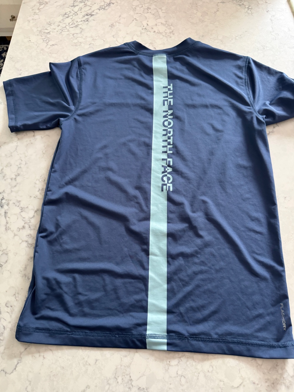 The North Face Boys Rash Guard Swim Set Blue Aqua Shorts Youth Large 14/16 UPF - Picture 11 of 11